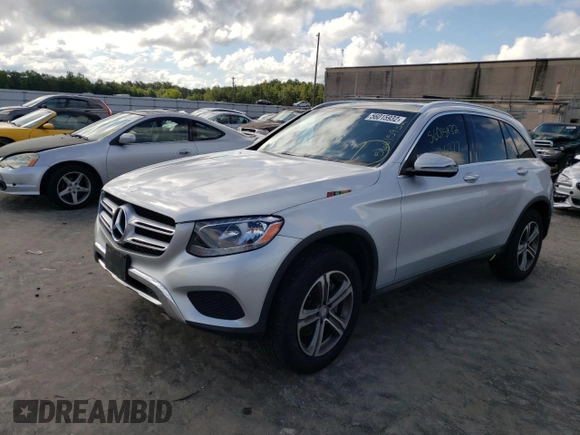 2017 Mercedes-Benz GLC with VIN WDC0G4KB8HF135361, listed as a Copart auction lot 56015932 with 36,377 mi miles. Bid and sale history available at carsss.com. Image 2.