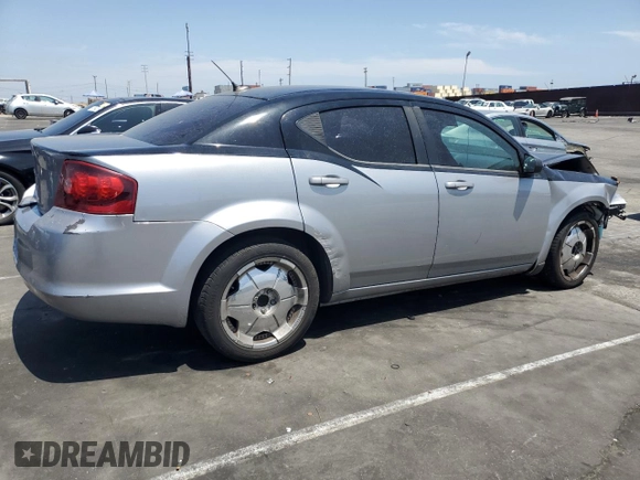 2014 Dodge Avenger SE with VIN 1C3CDZAB4EN182323, listed as a Copart auction lot 61045705 with 166,713 mi miles and Salvage title. Bid and sale history available at DreamBid. Image 3.