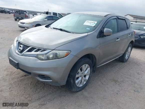 2012 Nissan Murano SL with VIN JN8AZ1MU3CW111709, listed as a IAAI auction lot 41622419 with 160,676 mi miles. Bid and sale history available at carsss.com. Image 2.