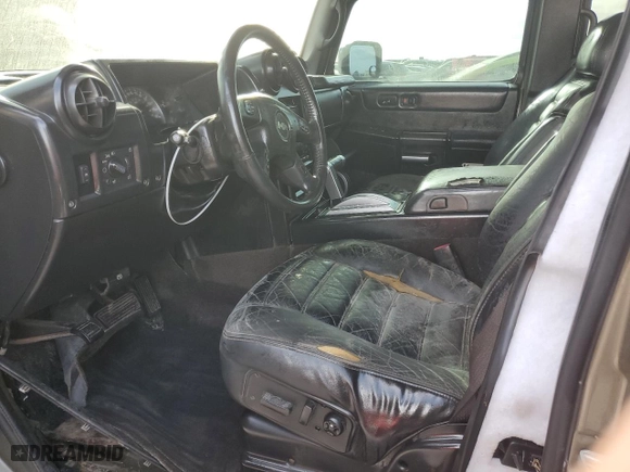2005 Hummer H2 SUT with VIN 5GRGN22U05H116639, listed as a Copart auction lot 75496634 with 106,012 mi miles and Non Repairable. Bid and sale history available at carsss.com. Image 7.