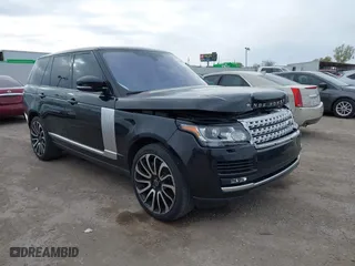 2017 Land Rover Range Rover with VIN SALGS2FE7HA327811, listed as a IAAI auction lot 41232873 with 55,304 mi miles. Bid and sale history available at carsss.com. Image 1.