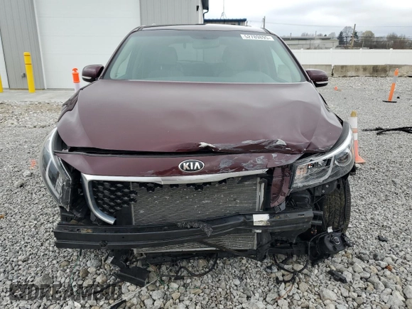 2017 Kia Sedona SX with VIN KNDMC5C12H6324411, listed as a Copart auction lot 52789895 with 27,003 mi miles and Salvage Title. Bid and sale history available at carsss.com. Image 5.