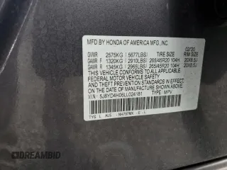 2020 Acura MDX w/Technology/A-Spec Pkg with VIN 5J8YD4H06LL024181, listed as a Copart auction lot 51617235 with 46,235 mi miles and Non Repairable. Bid and sale history available at carsss.com. Image 15.