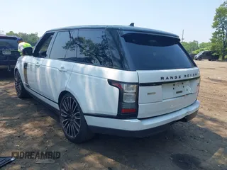 2015 Land Rover Range Rover Supercharged with VIN SALGS2TF3FA218272, listed as a IAAI auction lot 42463876 with 102,037 mi miles and . Bid and sale history available at DreamBid. Image 3.
