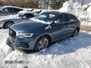 2016 Audi Q3 Premium Plus with VIN WA1EFCFS0GR005679, listed as a Copart auction lot 45041475 with 90,088 mi miles and Salvage Title. Bid and sale history available at carsss.com. Image 1.