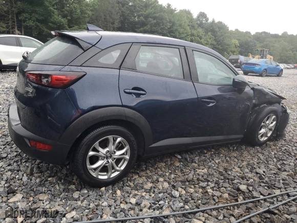 2020 Mazda CX-3 Sport with VIN JM1DKFB73L1470319, listed as a Copart auction lot 65948054 with 34,455 mi miles and Salvage Title. Bid and sale history available at carsss.com. Image 3.