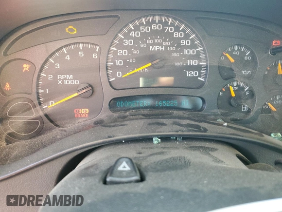 2004 Chevrolet Silverado 1500 LS with VIN 1GCEC14V24Z321550, listed as a Copart auction lot 75447474 with 165,225 mi miles and Salvage Title. Bid and sale history available at carsss.com. Image 9.