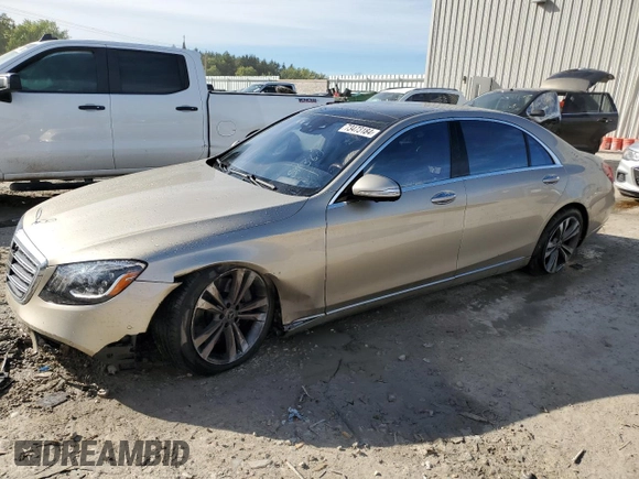 2020 Mercedes-Benz S S 560 with VIN WDDUG8GB3LA501004, listed as a Copart auction lot 73473184 with 35,068 mi miles and Salvage Title. Bid and sale history available at carsss.com. Image 1.