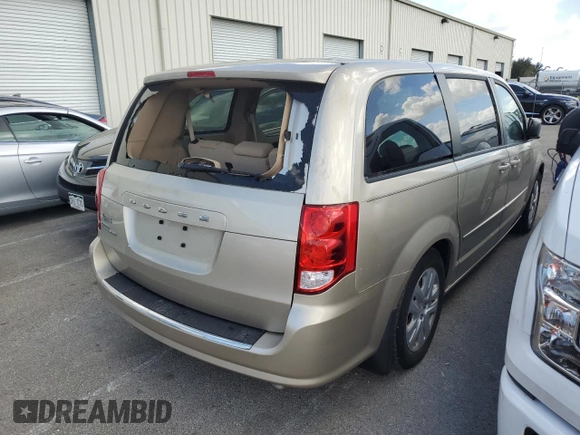 2015 Dodge Grand Caravan SE with VIN 2C4RDGBGXFR613918, listed as a Copart auction lot 75124864 with 27,822 mi miles and Salvage Title. Bid and sale history available at DreamBid. Image 3.