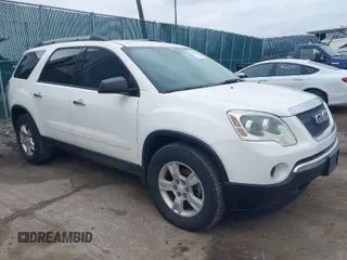 2011 GMC Acadia SL with VIN 1GKKRNEDXBJ170049, listed as a IAAI auction lot 41865623 with 126,862 mi miles and . Bid and sale history available at carsss.com. Image 1.