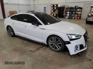2019 Audi A5 Sportback Prestige with VIN WAUFNCF5XKA032125, listed as a Copart auction lot 55972453 with 55,163 mi miles. Bid and sale history available at carsss.com. Image 4.