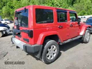2012 Jeep Wrangler Unlimited Sahara with VIN 1C4BJWEG0CL128417, listed as a Copart auction lot 56243815 with 95,635 mi miles and Salvage title. Bid and sale history available at DreamBid. Image 3.
