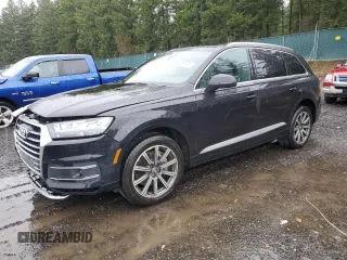 2018 Audi Q7 Premium Plus with VIN WA1LHAF70JD012587, listed as a Copart auction lot 46867605 with 100,228 mi miles and Salvage Title. Bid and sale history available at carsss.com. Image 1.