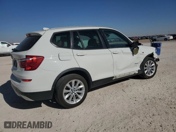 2016 BMW X3 sDrive28i with VIN 5UXWZ7C52G0T43353, listed as a Copart auction lot 88943345 with 98,696 mi miles and Salvage Title. Bid and sale history available at DreamBid. Image 3.