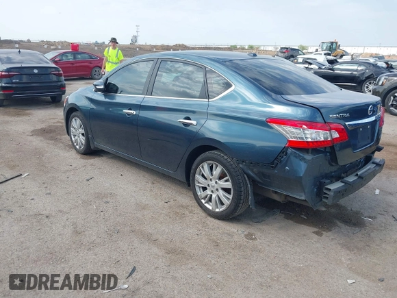 2015 Nissan Sentra S with VIN 3N1AB7AP7FY346826, listed as a IAAI auction lot 41878322 with 96,714 mi miles. Bid and sale history available at carsss.com. Image 3.