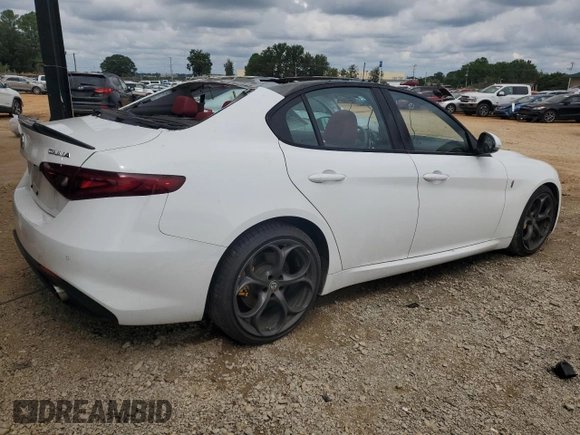 2019 Alfa Romeo Giulia Ti Sport with VIN ZARFAMBN3K7615486, listed as a Copart auction lot 73478434 with 71,128 mi miles and Salvage Title. Bid and sale history available at carsss.com. Image 3.