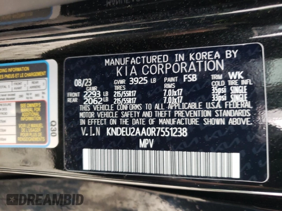 2024 Kia Seltos S z VIN KNDEU2AA0R7551238, wystawiony jako Copart lot #50701335 z przebiegiem 19 498 mil mil oraz Szkoda całkowita • Salvage title. Historia ofert i sprzedaży dostępna na DreamBid. Obrazek 14.