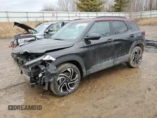 2025 Chevrolet TrailBlazer RS with VIN KL79MTSL0SB067965, listed as a Copart auction lot 47525915 with 5,002 mi miles and Salvage Title. Bid and sale history available at carsss.com. Image 1.