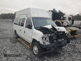 2014 Ford Econoline Cargo Commercial with VIN 1FTNE1EL0EDA86524, listed as a Copart auction lot 84254944 with 82,593 mi miles and Salvage Title. Bid and sale history available at carsss.com. Image 1.