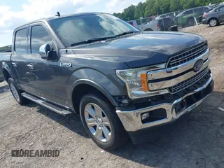 2019 Ford F-150 XL with VIN 1FTEW1C47KKF08272, listed as a IAAI auction lot 42243288 with 225,490 mi miles and . Bid and sale history available at DreamBid. Image 1.