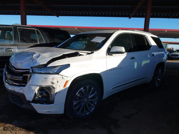 2023 Chevrolet Traverse Premier with VIN 1GNERKKW5PJ102740, listed as a IAAI auction lot 41703180 with 52,138 mi miles. Bid and sale history available at carsss.com. Image 17.