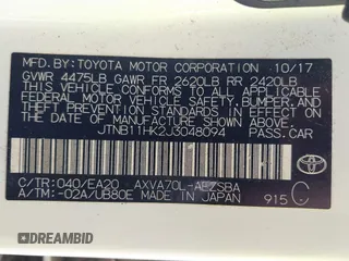 2018 Toyota Camry LE z VIN JTNB11HK2J3048094, wystawiony jako IAAI lot #42331953 z przebiegiem 239 000 mil mil oraz . Historia ofert i sprzedaży dostępna na DreamBid. Obrazek 9.