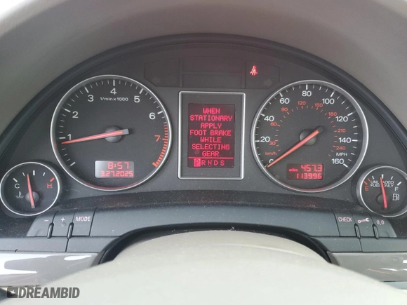 2004 Audi A4 1.8T with VIN WAUVC68E34A262690, listed as a Copart auction lot 50003165 with 113,996 mi miles and Salvage Title. Bid and sale history available at carsss.com. Image 9.