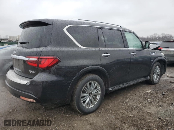 2019 Infiniti QX80 LUXE with VIN JN8AZ2NE0K9229405, listed as a Copart auction lot 78054433 with 65,108 mi miles. Bid and sale history available at carsss.com. Image 3.