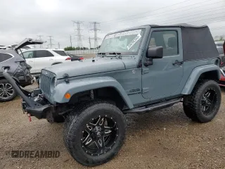 2014 Jeep Wrangler Sport z VIN 1C4AJWAG1EL117219, wystawiony jako Copart lot #59696355 z przebiegiem 105 865 mil mil oraz Szkoda całkowita • Salvage title. Historia ofert i sprzedaży dostępna na DreamBid. Obrazek 1.