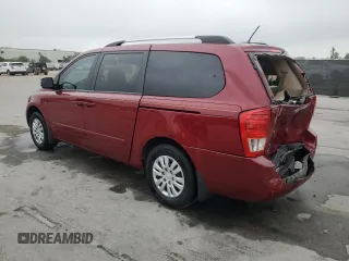 2012 Kia Sedona LX with VIN KNDMG4C78C6438585, listed as a Copart auction lot 50383715 with 85,763 mi miles and Salvage Title. Bid and sale history available at carsss.com. Image 2.