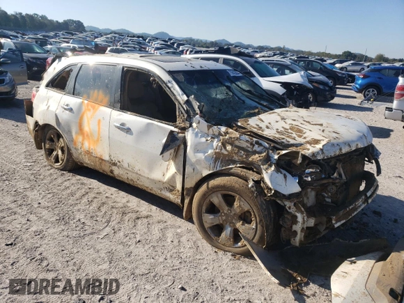 2008 Acura MDX Sport/Pwr Tail Gate with VIN 2HNYD28708H541698, listed as a Copart auction lot 75842664 with 0 mi miles and Salvage Title. Bid and sale history available at carsss.com. Image 4.