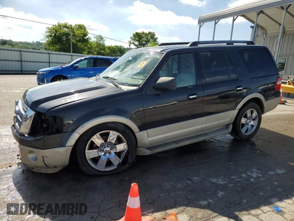 2010 Ford Expedition Eddie Bauer with VIN 1FMJU1H54AEA34442, listed as a Copart auction lot 55805815 with 135,750 mi miles and Salvage title. Bid and sale history available at DreamBid. Image 1.