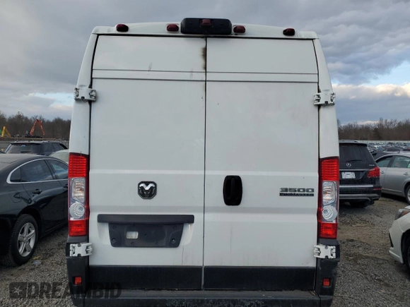 2023 Ram ProMaster Cargo with VIN 3C6MRVJGXPE544997, listed as a Copart auction lot 89184535 with 117,618 mi miles and Salvage Title. Bid and sale history available at DreamBid. Image 6.