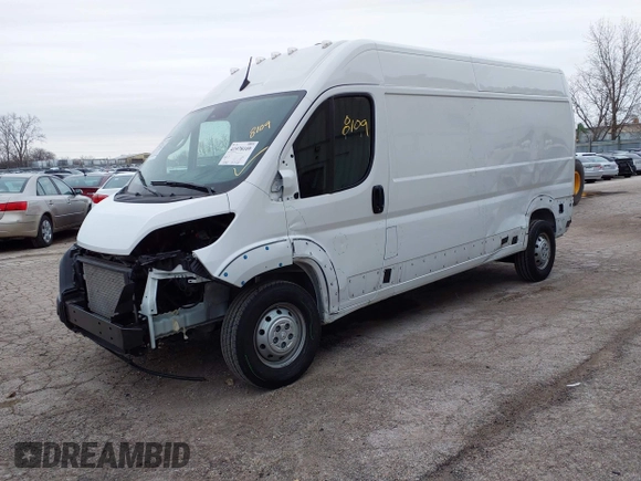 2023 Ram ProMaster Cargo with VIN 3C6LRVDG9PE603061, listed as a IAAI auction lot 41978109 with 12,921 mi miles. Bid and sale history available at carsss.com. Image 18.