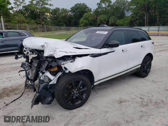 2019 Land Rover Range Rover Velar R-Dynamic SE with VIN SALYL2EX4KA789710, listed as a Copart auction lot 60663533 with 43,677 mi miles. Bid and sale history available at carsss.com. Image 1.
