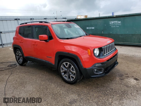 2018 Jeep Renegade Latitude z VIN ZACCJABB1JPH28856, wystawiony jako Copart lot #53164275 z przebiegiem 94 157 mil mil oraz Czysty tytuł • Clean title. Historia ofert i sprzedaży dostępna na DreamBid. Obrazek 4.