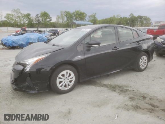 2016 Toyota Prius Two with VIN JTDKBRFU1G3509055, listed as a Copart auction lot 51541075 with 92,364 mi miles and Salvage Title. Bid and sale history available at DreamBid. Image 1.