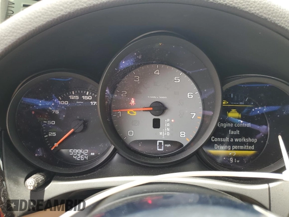 2019 Porsche Macan S with VIN WP1AB2A5XKLB34020, listed as a Copart auction lot 53504225 with 59,942 mi miles and Salvage title. Bid and sale history available at DreamBid. Image 9.