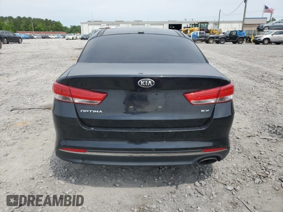 2016 Kia Optima EX with VIN 5XXGU4L36GG074645, listed as a Copart auction lot 53201155 with 126,111 mi miles and Salvage Title. Bid and sale history available at carsss.com. Image 6.