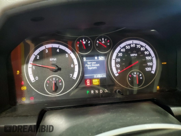 2011 Ram 1500 ST with VIN 1D7RV1GT0BS574495, listed as a Copart auction lot 49590025 with 153,084 mi miles and Salvage Title. Bid and sale history available at carsss.com. Image 9.