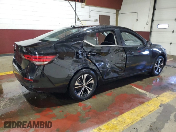 2023 Nissan Sentra SV with VIN 3N1AB8CV9PY260369, listed as a Copart auction lot 54586405 with 41,412 mi miles and Salvage Title. Bid and sale history available at carsss.com. Image 3.