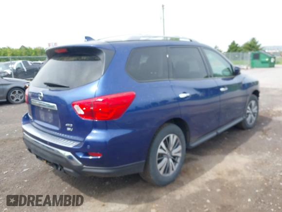 2019 Nissan Pathfinder SV z VIN 5N1DR2MM7KC617117, wystawiony jako IAAI lot #42342685 z przebiegiem 98 013 mil mil oraz . Historia ofert i sprzedaży dostępna na DreamBid. Obrazek 4.