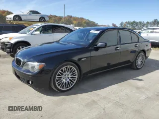 2008 BMW 7 Series 750i with VIN WBAHL83518DT14175, listed as a Copart auction lot 76241764 with 166,539 mi miles and Clean Title. Bid and sale history available at carsss.com. Image 1.