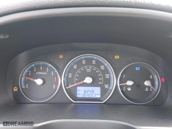 2009 Hyundai Santa Fe SE with VIN 5NMSH13E69H332648, listed as a IAAI auction lot 41948343 with 164,653 mi miles. Bid and sale history available at carsss.com. Image 7.