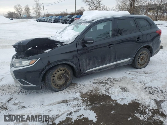 2017 Mitsubishi Outlander SE with VIN JA4JZ3AX2HZ601323, listed as a Copart auction lot 43418195 with Not provided miles and Salvage title. Bid and sale history available at DreamBid. Image 1.