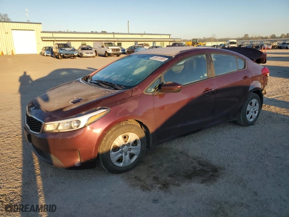 2017 Kia Forte LX with VIN 3KPFK4A77HE038674, listed as a Copart auction lot 89101885 with 48,670 mi miles and Salvage Title. Bid and sale history available at carsss.com. Image 1.