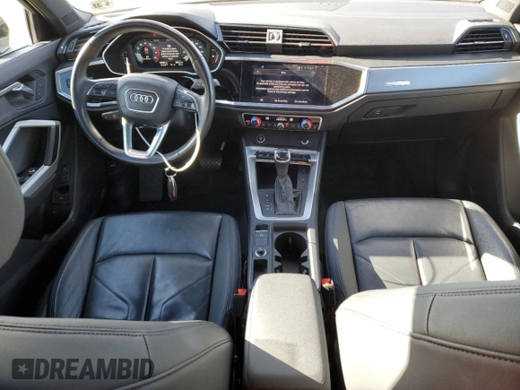 2022 Audi Q3 Premium with VIN WA1AUCF39N1092183, listed as a Copart auction lot 88644905 with 50,684 mi miles and Salvage Title. Bid and sale history available at carsss.com. Image 8.