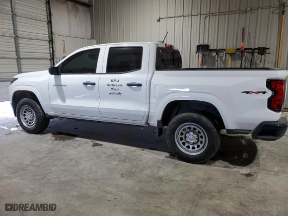 2023 Chevrolet Colorado 4WD Work Truck with VIN 1GCGTBEC2P1124750, listed as a Copart auction lot 41771775 with 36,544 mi miles and Salvage Title. Bid and sale history available at carsss.com. Image 2.