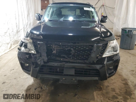 2018 Nissan Armada SV with VIN JN8AY2NC8J9553377, listed as a Copart auction lot 81516004 with 106,757 mi miles and Salvage Title. Bid and sale history available at carsss.com. Image 5.
