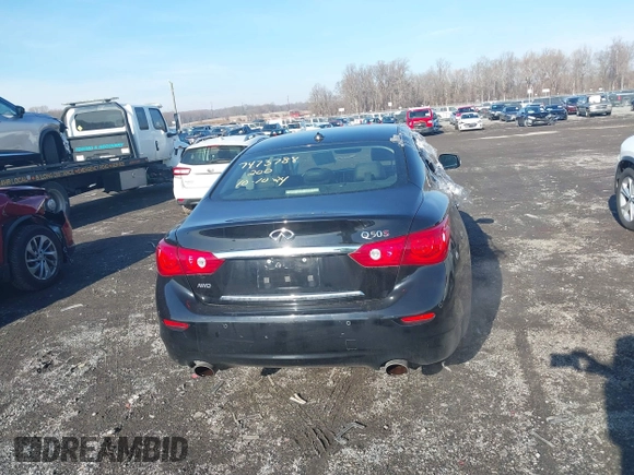 2015 Infiniti Q50 Premium z VIN JN1BV7AR9FM416956, wystawiony jako IAAI lot #41149753 z przebiegiem 81 888 mil mil oraz . Historia ofert i sprzedaży dostępna na DreamBid. Obrazek 16.
